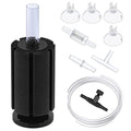 Pawfly Aquarium Bio Sponge Filter Small Fish Foam Filter with Airline Tubing Suction Cups Check Valve Connectors and Control Valve for Fish Tanks up to 20 Gallons