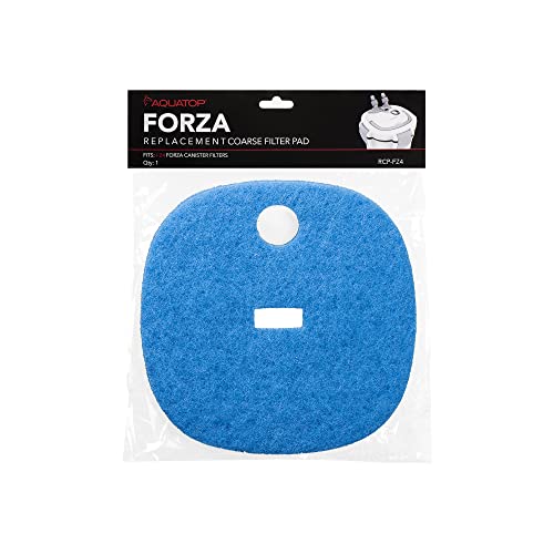 Aquatop Replacement Coarse Blue Filter Pad – Fits Forza FZ4 Canister Filters, Aquarium Filter Refills, Keeps Water Crystal Clear, Fish Filter Cartridge for Dirt & Debris - size: FZ4