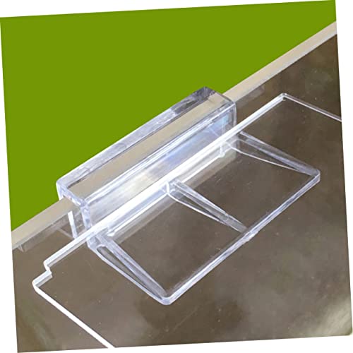 HEMOTON 10Pcs Aquarium Support Brackets for Fish Tank Covers Durable Clips for Glass Easy Installation Design for Enhanced Stability and Support