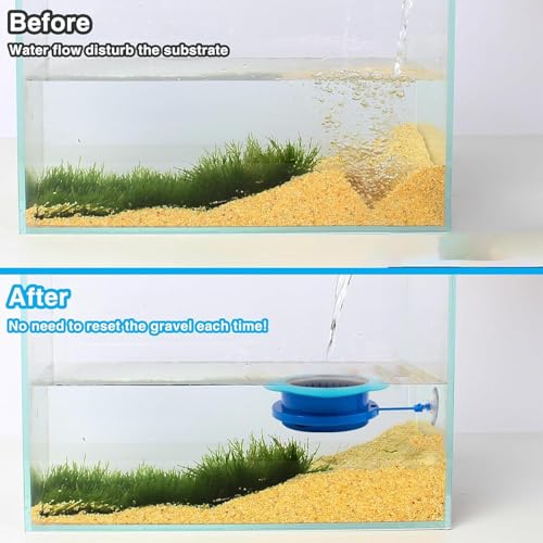 Safe Water Change Diffuser - Aquarium Controller, Pouring Tool with Odorless Design, Fish Tank Accessory with Gravel Protection, Aquatic Tool Gentle Flow, Water Change for Plants Decorations