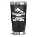 NewEleven Fathers Day Gift For Grandpa From Granddaughter, Grandson - Gift Ideas For Grandfather, New Grampa, Promoted To Grandfather, Grandchildren, Grandkid - 20 Oz Tumbler - color: Grandpa black