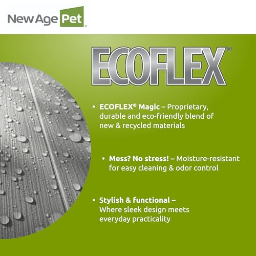 New Age Pet ECOFLEX 48" Wide Large Reptile Habitat, Mojave Lounge for Snakes, Tortoises & Lizards in Maple, Black & Grey, Easy Assembly, Sliding Glass Doors & Mesh Top - color: Black, size: Large