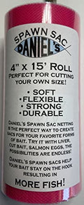 Daniel's Spawn Sac Netting - 4" x 15' Roll - color: Pink