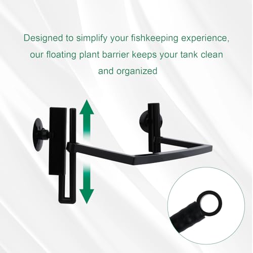 Aquarium Floating Plant Barrier, Fish Feeding Ring Intercepts Floating Plants from Filters and Heaters,Applicable to Duckweed Live Plant for Aquarium