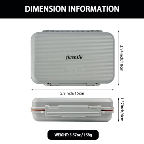 Aventik Large Capacity Waterproof Fly Fishing Box 4-Layer Foam Tackle Fishing Box for Freshwater Saltwater Streamer Storage(H039A) - style: H039A
