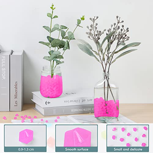 850pc Glow in The Dark Rocks Outdoor Glow in The Dark Garden Pebbles Glow Rocks for Landscaping Walkway Backyard Pathway Lawn Potted Plant(Pink) - size: 850, style: Pink
