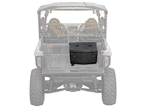 SuperATV Insulated Cargo Cooler Box for 2021+ Yamaha Wolverine RMAX 2 | Heavy Duty Bed Storage Box with Sealed Lid, Drain Plug, and Dual Cup Holders | 30-Liter Capacity