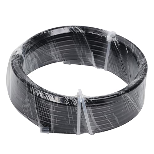 LokoCar Nylon Air Line 50ft 1/4" OD Pneumatic Nylon Tube DOT Approved SAE J844 Airline For Air Brake Tubing or Fluid Transfer Black - size: 1/4" OD 50 Feet