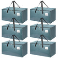 Moving Bags Heavy Duty Steel Blue – Large Packing Bags for Moving, Extra Large Storage Totes with Zippers and Handles - color: Steel Blue