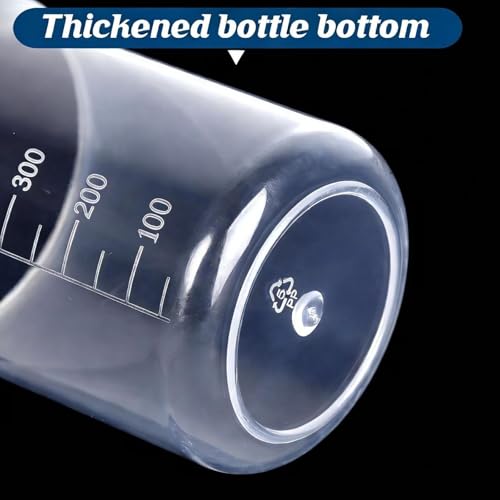 2-Pack 1000ml Plastic Lab Beakers, Large Graduated Measuring Cups with Pour Spout, Transparent PP for Science, Kitchen & Industrial Mixing - style: 1000 ML