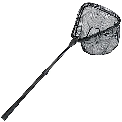 RESTCLOUD Fishing Landing Net with Telescoping Pole Handle, Fishing net Freshwater for Kids Men Women, Extend to 40-63 Inches - style: G: Aircraft-grade Aluminum Handle, 71" Full