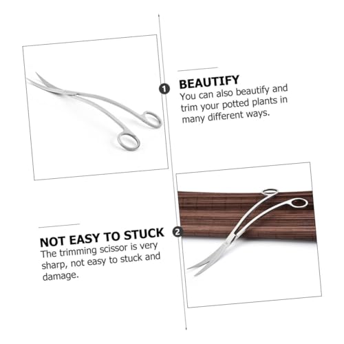 BESPORTBLE Stainless Steel Wave Scissors for Aquascaping Aquarium Plant Trimming Tools for Intricate Landscaping and Maintenance Fish Tanks