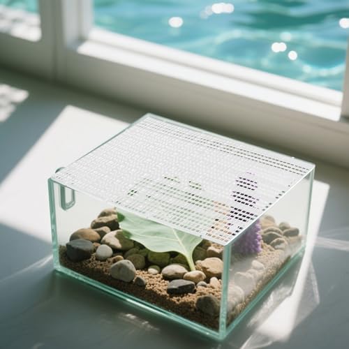 Luxshiny 10pcs Aquarium Fish Isolation Board Fine Mesh Plastic Egg Crate Divider Panel 30x15cm Detachable Grid for Breeding and Fish Tank Partition