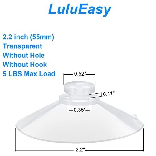 12 Pieces 2.2 inch Large Clear Suction Cups for Glass, Thick Without Hooks Without Holes, Professional Heavy Duty Sucker for Home Organization Window Decoration Bathroom Kitchen Bird Feeder - size: 2.2"+no-hooks"