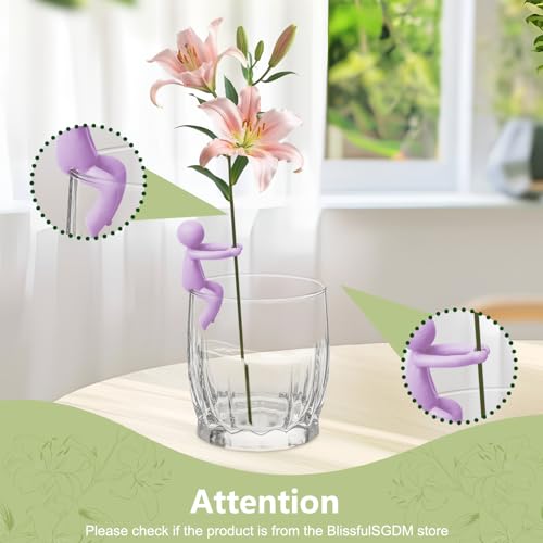 BlissfulTime Plant Propagation Buddy, 6pcs Propagating Holders, Plant Cutting Holder Plant Support for Sprouts, Propagation Buddy for Indoor Gardens or for Stems, Shoots and Cuttings - color: Purple-6pcs