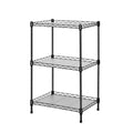 Best 3-Tier Wire Shelving - Black -mini Shelf - Kitchen Storage Shelves, Lightweight countertop Storage Rack Corner Shelf Shelving Adjustable Storage Shelf, 11.8" D x 15.7" W x 31.5" H - size: 3-Black Shelf