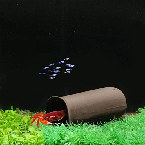 Saim Shrimp Cave Ceramic Fishes Shrimp Spawning Breeding Cone Shelter Fish Tank Aquarium Decorations (Middle)