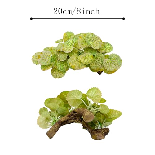 Fish Tank Decorations Aquarium Decor Ornaments Betta Silk Leaf pad Hammock Artificial Driftwood Cave Goldfish Bowl Accessories - color: Type-w