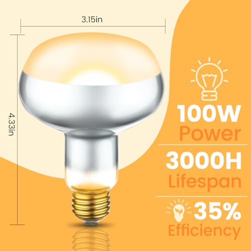 REPTITRIP Dual Reptile Lamp Fixture with 100W Daytime Heat & 100W Nighttime Infrared Heat Bulbs, 2 Independent Switches, Reptile Heat Lamp Combo Pack - No UVB - size: ST2