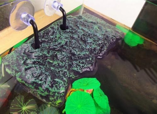 Minidiva Turtle Platform, Floating Turtle Pier Rectangular Terrapin Dock PU Foam Aquarium Float Decor Basque Terrace Climb Brazilian Tortoise (11 * 4.7 * 0.8Inch) - color: 11*4.7*0.8inch
