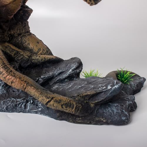 Fish Tank Decorations Aquarium Décor Resin Artificial Tree Trunk Root (D) - color: D