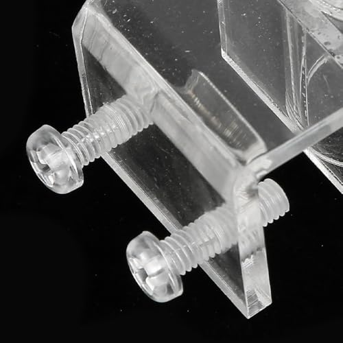 20mm Inner Diameter Acrylic Aquarium Pipe Clip – Water Tube Holder for Lily Pipes, Hot Bend Design Saves Space, Fits Glass Up to 2cm Thickness
