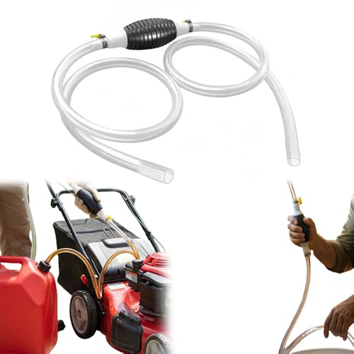 Multifunctional Liquid Siphon, Diameter Manual Fluid Extractor for Gasoline, Motor Oil, Fuel, Diesel, Water, Fish Tank, Aquarium, Upgrade with 3.2/4.9/6.5/9.8ft Hose (4.9FT) - color: 4.9FT