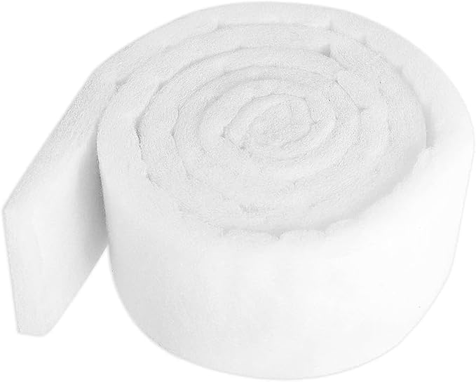 Aquarium Filter Media Floss, 78.7 inch Cut to Fit Pond Filters for Outdoor Ponds and Fish Tank, Aquarium Filter Floss for Fish Tank Sponge Pad Foam Filter Accessories for Pond