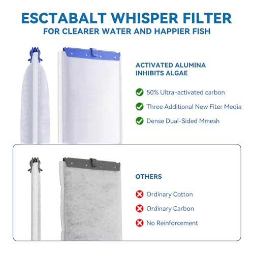 New Upgraded 6-in-1 16-Pack Aquarium Filter Cartridges, Designed for Tetra Whisper Bio-Bag Filter Cartridges Large, Fits Tetra Whisper Filter Large — Fits IQ/PF/20i/40i, 20-60 Gallon Tanks - size: L-16Pack