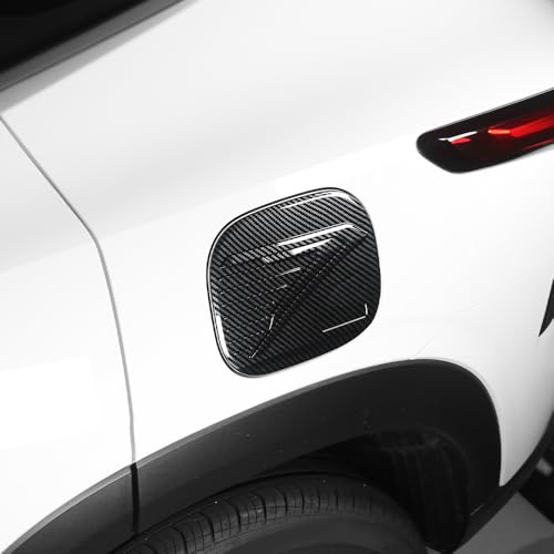 Fuel Tank Door Trim Cover Compatible with Chevy Trax 2024 2025, ABS Exterior Gas Cap Scratch Protection Sticker-Carbon - color: Carbon