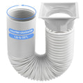 Portable Air Conditioner Hose Kit 5.9" Dia 59" Length Universal AC Hose with Adapter Flexible Exhaust Hose and AC Unit Tube Connector for Portable Air Conditioner Vent AA03 - size: Dia 5.9" Exhaust Hose L 59"&Coupler AA03