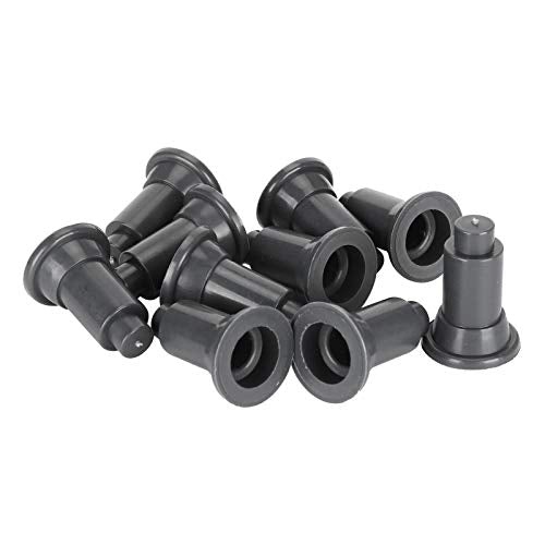 Fish Tank Divider Support Feet 100Pcs Set, Height Adjustable Aquarium Isolation Board Support Feet, Stable for Easy Cleaning, Suitable for Aquarium (Black) - color: Black