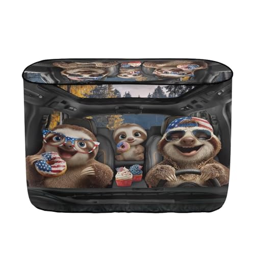American Funny Sloth 20lb RV Propane Tank Cover Travel Trailer Propane Tank Cover Replacement Covers for RV/Trailer/Camper, RV Parts RV Accessories - color: American Funny Sloth, size: S(20LB)
