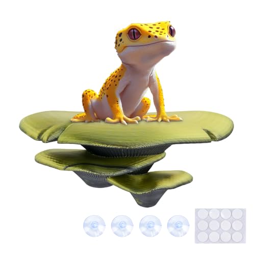 Westant Mushroom Decor for Reptile Tank, Fish Tank, Pet-Safe Bearded Dragon Tank Accessories, Realistic Terrarium Plants for Leopard Geckos, Crested Geckos, Tree Frogs, Snakes (Forest, Trio Cap) - color: Forest, size: Trio Cap