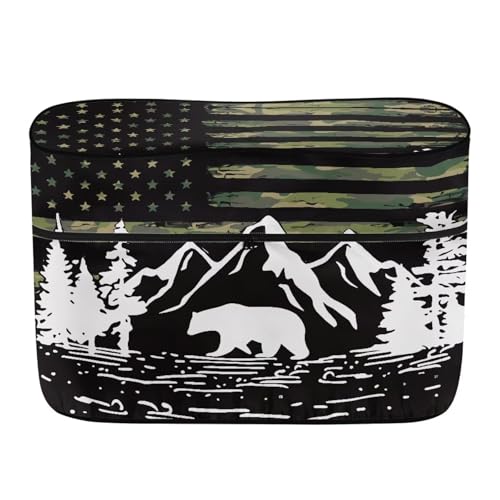 American Flag Mountain Travel Trailer Propane Tank Cover Waterproof Propane Gas Tank Cover Sun Protection with Zipper Four Seasons General - color: American Flag Mountain, size: S(20LB)