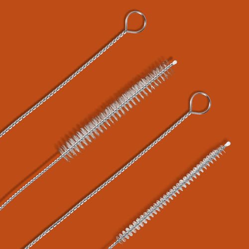 2PCS Tube Cleaner Brush 39 Inches Extra Long Straw Cleaner Brush with Soft Nylon Bristle for Cleaning Straw, Kegerator, Feeding Tube, Line, and Pump - color: 2pcs-white