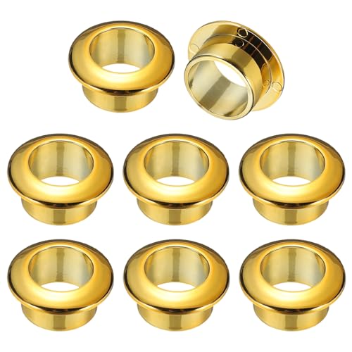 M METERXITY 8-Pack Desk Grommet, 1 Inch 25mm Plastic Desktop Cable Hole Cover Plastic Grommet for Home/Office Desktop Wire Organizer [Gold] - color: Gold, size: 1 Inch