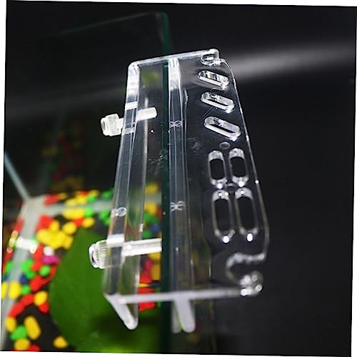 Acrylic Aquascaping Tool Holder Rack for Fish Tank Maintenance Wall-Mounted Organizer for Scissors Tweezers and Tongs and Easy to Install Storage