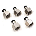 3/8 NPT Air Lines Fittings 1/4 OD Tubing Push Connect Air Fittings Quick Connect Tube Fittings Push in Connectors Fittings Air Hose Fittings Pneumatic Fittings Push Lock Fittings PCF 5Packs - size: 1/4" OD X 3/8" FNPT