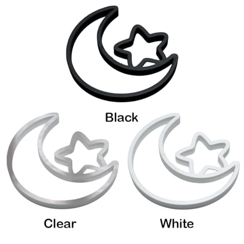 Fish Feeding Portals for Betta & Aquariums | Floating Food Rings & Breathing Windows (Multiple Shapes & Colors) (Moon - White) - color: Moon - White