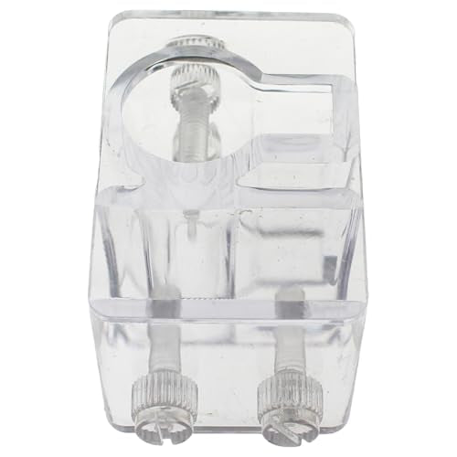 TAODAN 2PCS Acrylic Aquarium Hose Retention Bracket 57x40x35mm Fish Tank Hose Fixing Clamp for Securing Pump Pipe