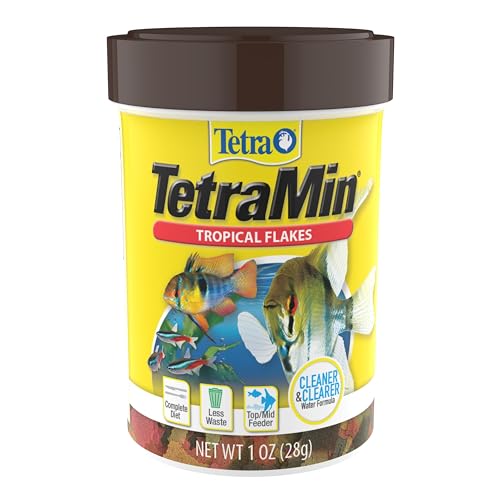 TetraMin Nutritionally Balanced Tropical Flake Food for Tropical Fish - size: 1 Ounce (Pack of 1)