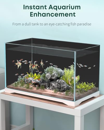 Pawfly Black Aquarium Background, 39.3" x 11.8", Static Cling Fish Tank Background Wallpaper, No Glue Reusable PVC Fish Tank Backdrop, Easy to Install Aquarium Décor Background, Fish Tank Decoration - size: 39.3" x 11.8"