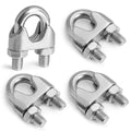 12pcs M10 Wire Rope Clamp, 3/8 inch Cable Clamps Stainless Steel Wire Rope Clips - size: M10