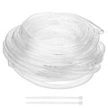 M METERXITY Vinyl Tubing 16mm ID x 19mm OD 100ft Flexible Plastic Tube with 2 Hose Ties, Lightweight Hybrid PVC Hose for Water Gardening/Airline/Aquarium Tubing [Clear] - size: 16mm ID x 100ft