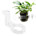 Ultum Nature Systems Hydro Pot Holder – Clear Adjustable Acrylic Aquarium Plant Holder - Sturdy Aquarium Planter and Aquatic Plant Pot for Live Plants, Small - size: Small