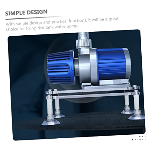 Submersible Pump Shockproof Pad Double Acrylic Water Pump Rack for Fish Tank and Design Reduces Noise and Easy Installation - size: 16X12X3.5CM