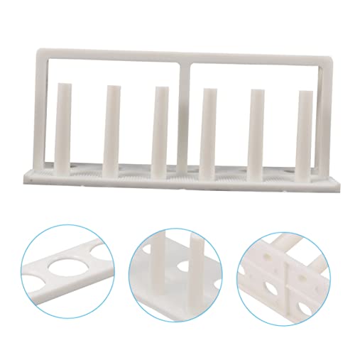 Test Tube Organizer Api Test Tube Holder Tanks Test Tube Display Stands Test Tube Vial Rack Waterbottle Tube Packaging Aquarium Fish Tank Aquarium Gravel Kit White