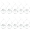 Pawfly 10 Pack Suction Cups with 20 Pieces Adjustable Zip Ties for Aquarium Fish Tank Binding Moss Shrimp Dodging Nest - size: 10 Pack