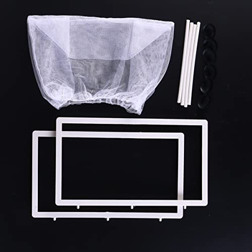balacoo Fish Isolation Box for Aquarium with Suction Cups Large Size Fish Breeder Net Hatchery Incubator 10.23X5.9X5.9 Inch Separator for Tank Nursery